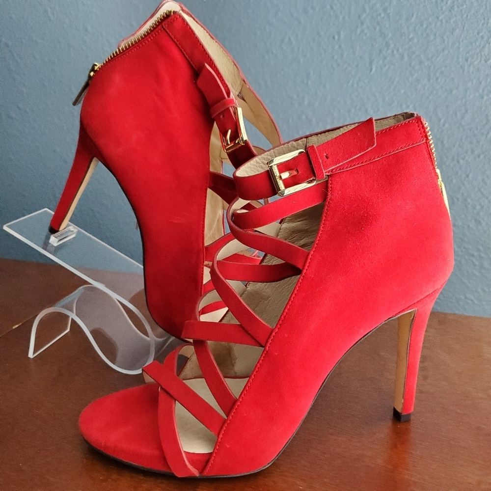 Michael Kors Red Strappy Heels